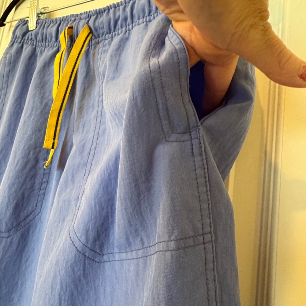Spread Good Cheer Scrub Pants Light Blue Womens Size XS - Picture 4 of 7